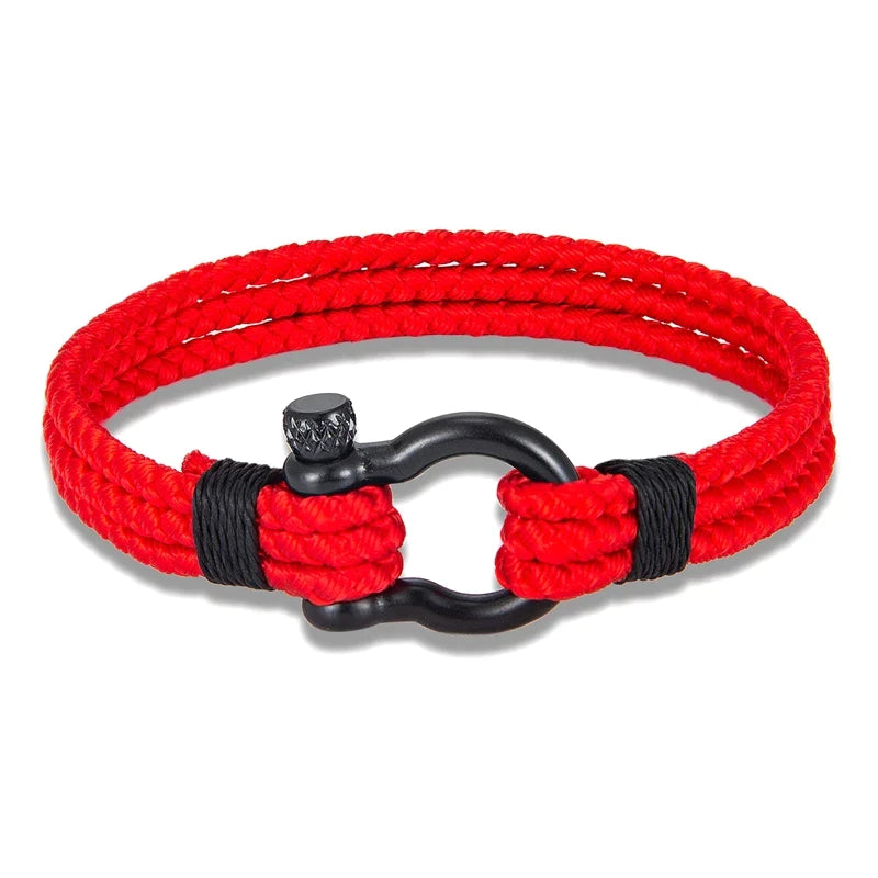 Bracciale con fibbia a ferro di cavallo in acciaio inossidabile
